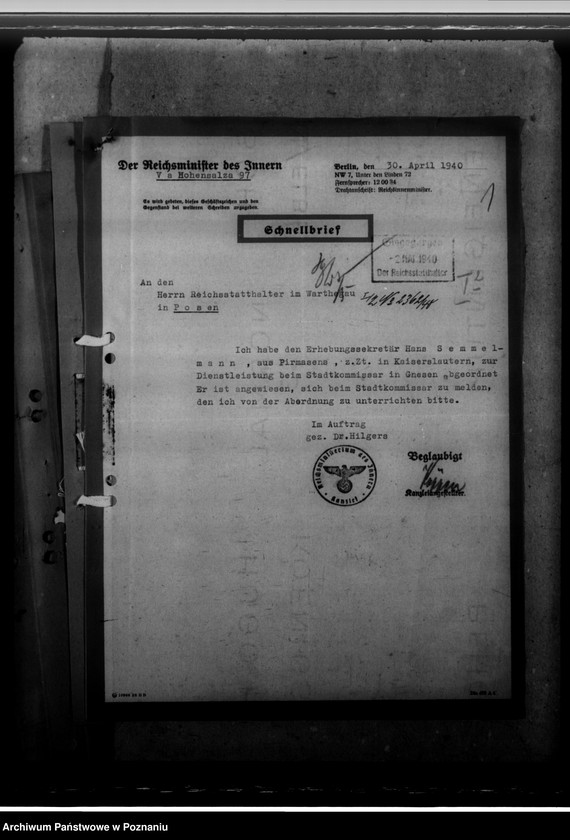 Obraz 5 z jednostki "Giseler Hans - urzędnicy"