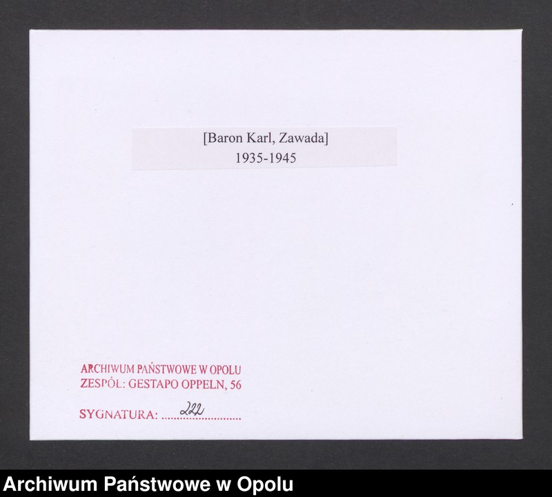 Obraz 2 z jednostki "[Baron Karl, Zawada]"