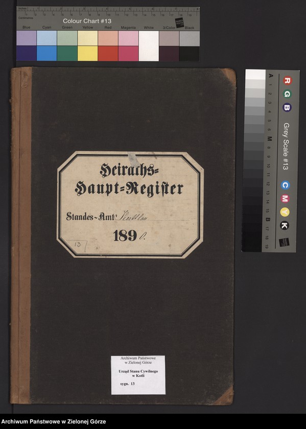 Obraz 2 z jednostki "Heiraths-Haupt-Register Standes-Amt Kuttlau 1890"