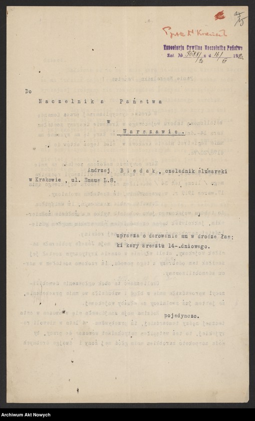 image.from.unit.number "Podania (skargi i zażalenia), tom II"