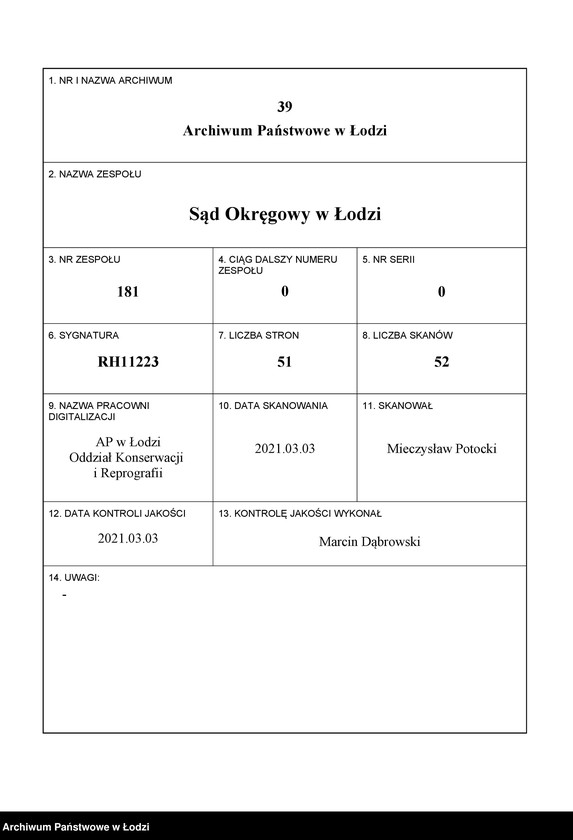 Obraz 1 z jednostki "Lejzor Bergier, Beniamin Berger- sprzedaż komisowa przędzy"