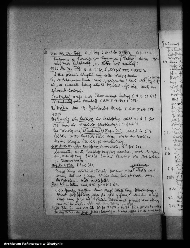 image.from.unit.number "Wartenburg, Schloss, Nachweisbarer Aufenthalt der Bischöfe von 1381 bis 1767, Archipresbyterium Kammeramt 1767 usw."