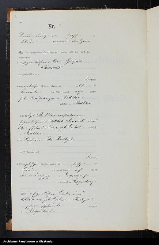 image.from.unit.number "Heiraths-Neben-Register Nr 1 - 33"
