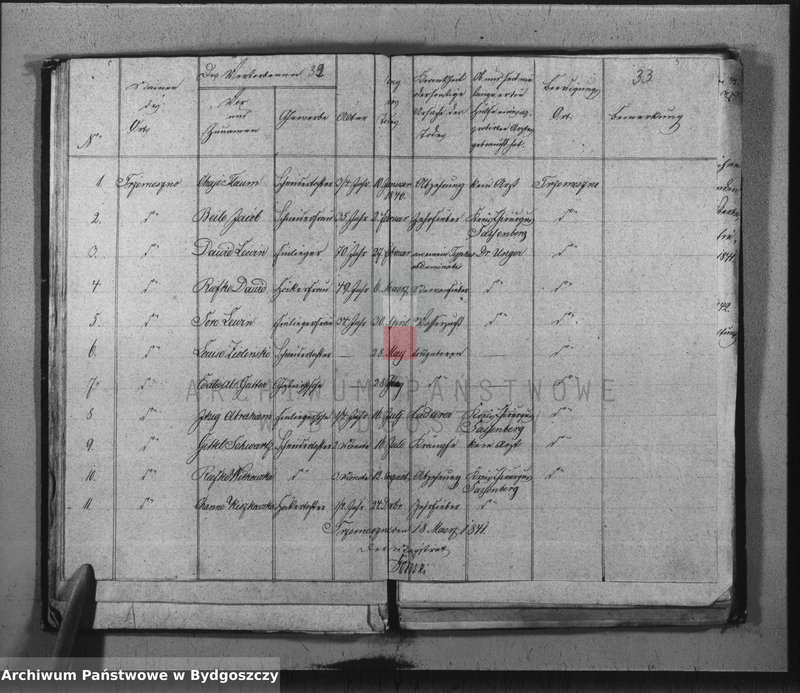 image.from.unit.number "Duplicate der Civil Standes Bücher der Juden Gemeinde zu Trzemeszno"