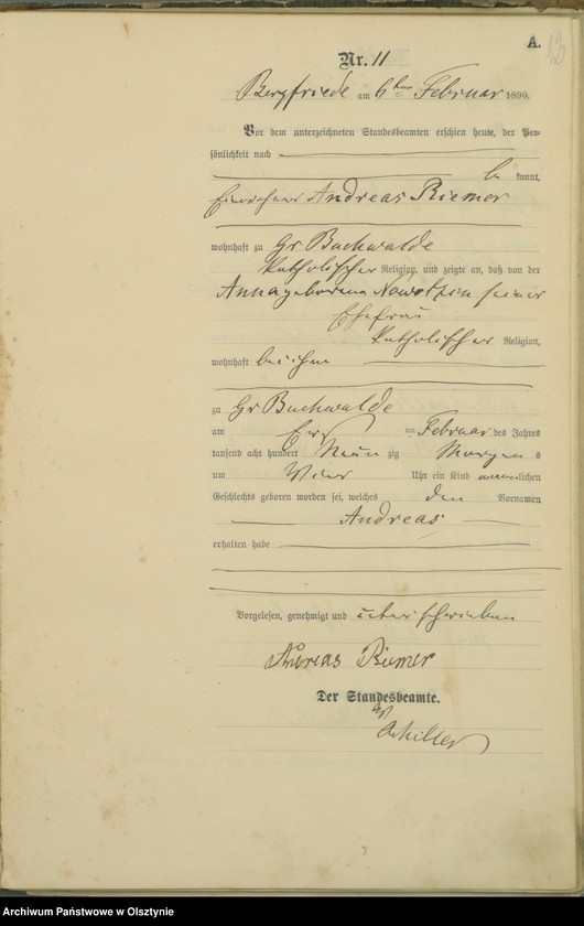 image.from.unit.number "Geburts-Haupt-Register Nr 1 - 103"