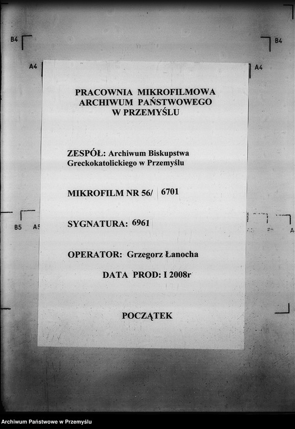 Obraz 1 z jednostki "[Kopie ksiąg metrykalnych parafii Berest z filią Polany (dekanat Grybów)]"