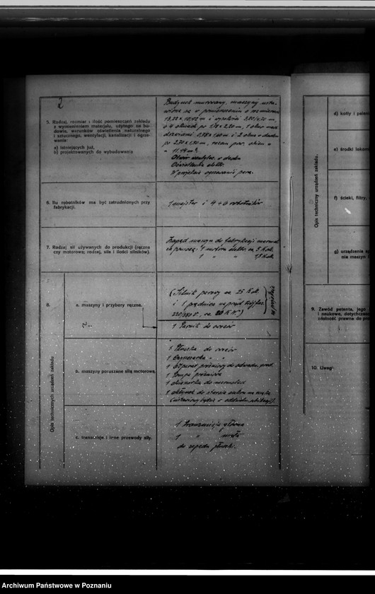 Obraz 7 z jednostki "Zatwierdzenie zakładu przemysłowego /fabryki marmelady/ Ludwik Bręczewski Poznań"