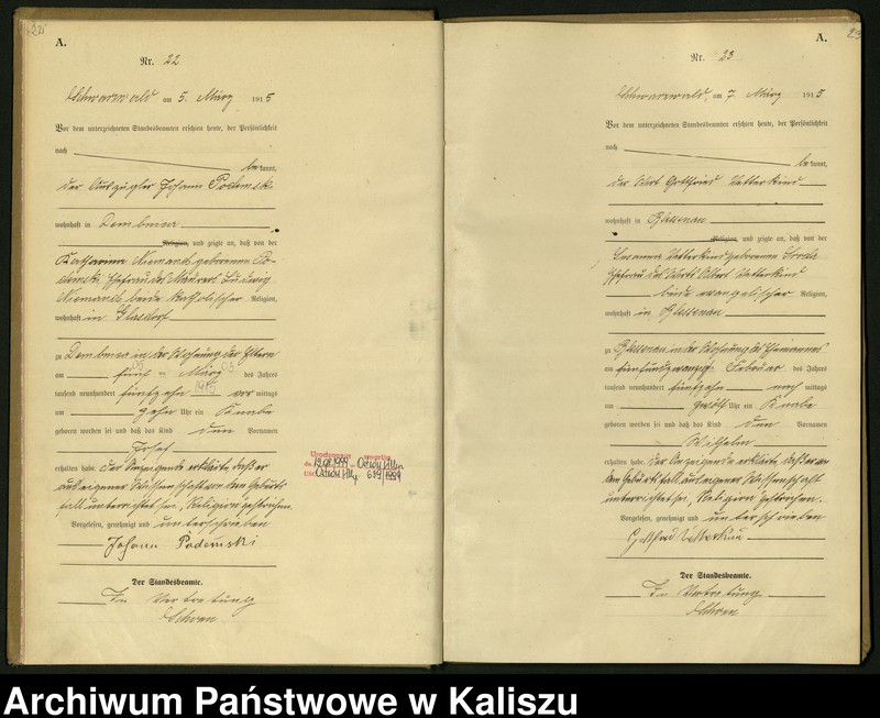 Obraz 15 z jednostki "[Księga urodzeń]"