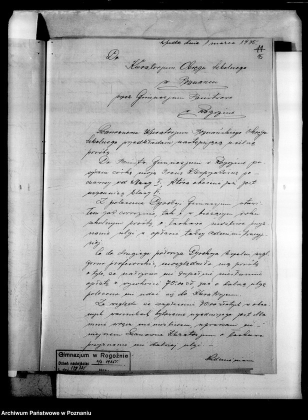 Obraz 18 z jednostki "Państwowe Gimnazjum imienia Przemysława - Rogoźno"