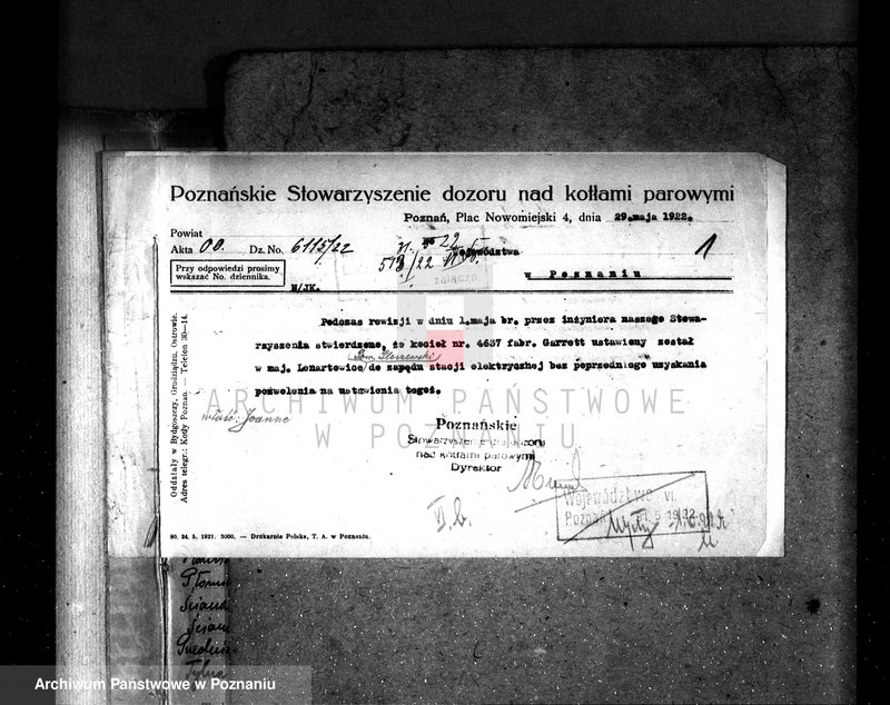 Obraz 5 z jednostki "Młyn parowy Fr. Balcera w Kucharkach pow. jarociński nr woj. kotła 1433"