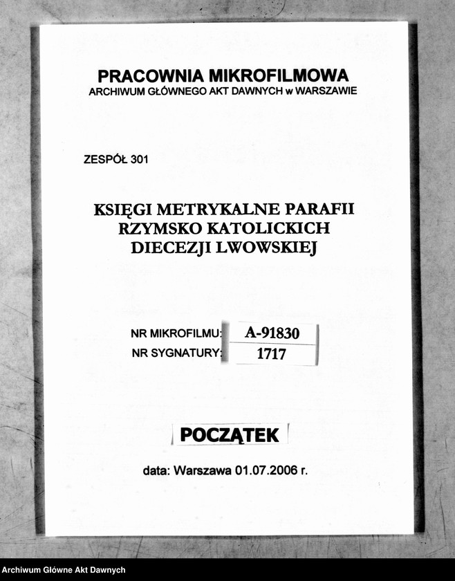 image.from.unit.number "Parafia: Chodorów. Dekanat: Świrz. Księga metrykalna urodzeń tylko dla wsi Żyrawa. Tom II."