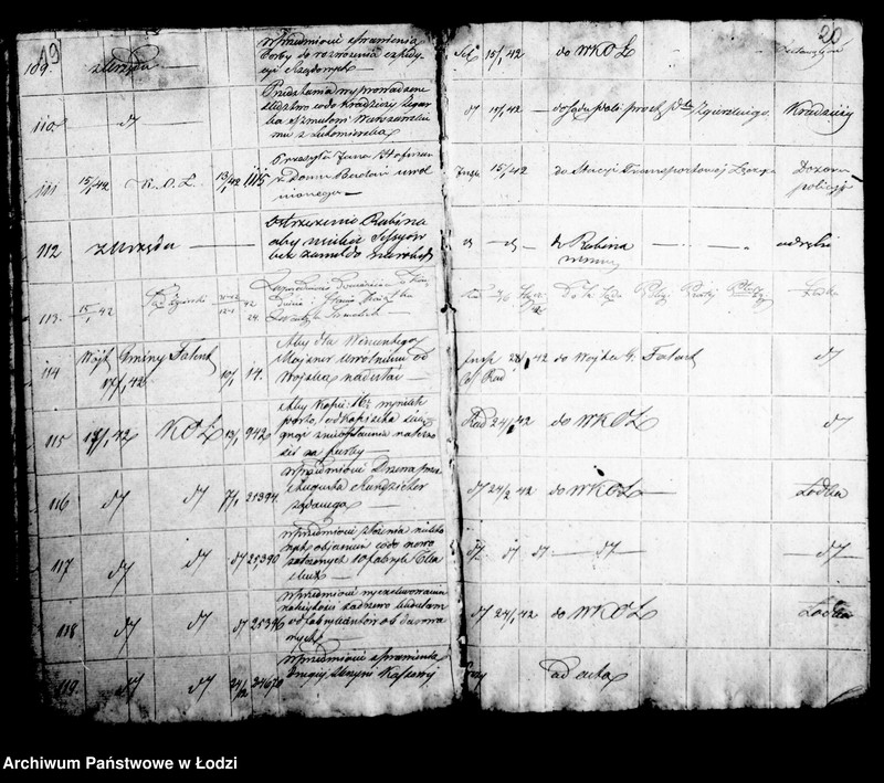 Obraz 15 z jednostki "Dziennik korespondencyjny urzędu municypalnego miasta Łodzi na rok 1842"