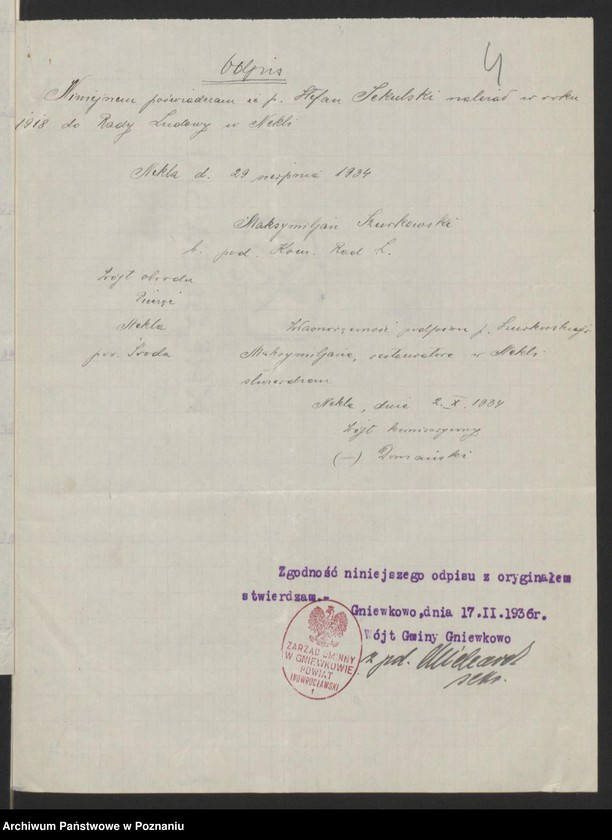 Obraz 7 z jednostki "Gniewkowo, powiat Inowrocław akta koła."