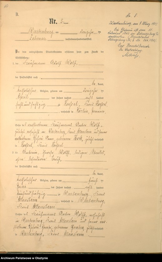 image.from.unit.number "Heiraths-Haupt-Register Nr 1 - 23"