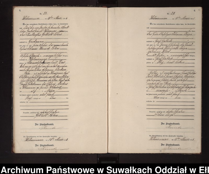 image.from.unit.number "Sterbe-Neben-Register des Preussischen Standes-Amtes Widminnen Kreis Loetzen"