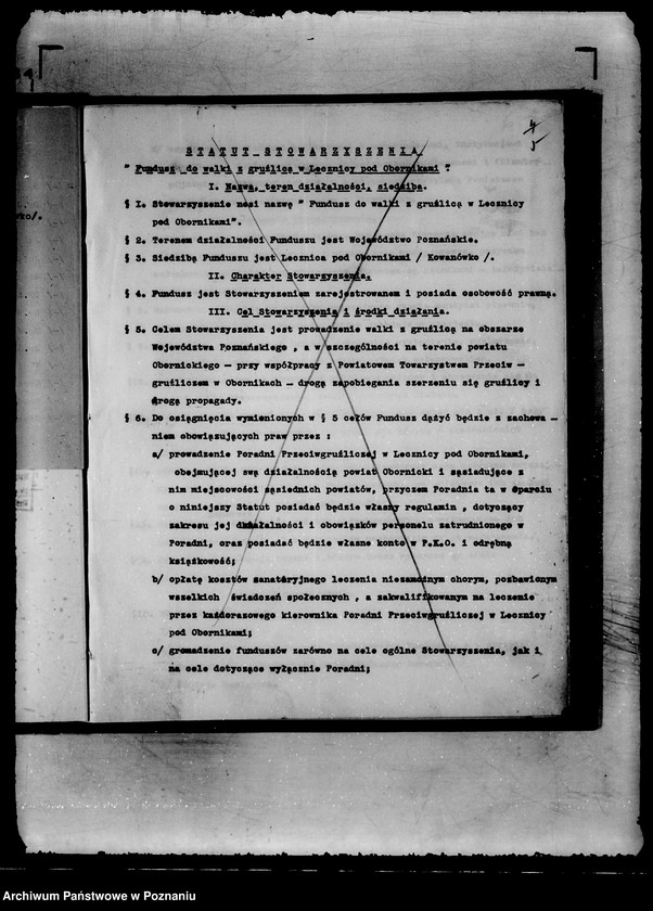 Obraz 9 z jednostki "/Stowarzyszenie,,Fundusz do Walki z Gruźlicą w Lecznicy pod Obornikami/"