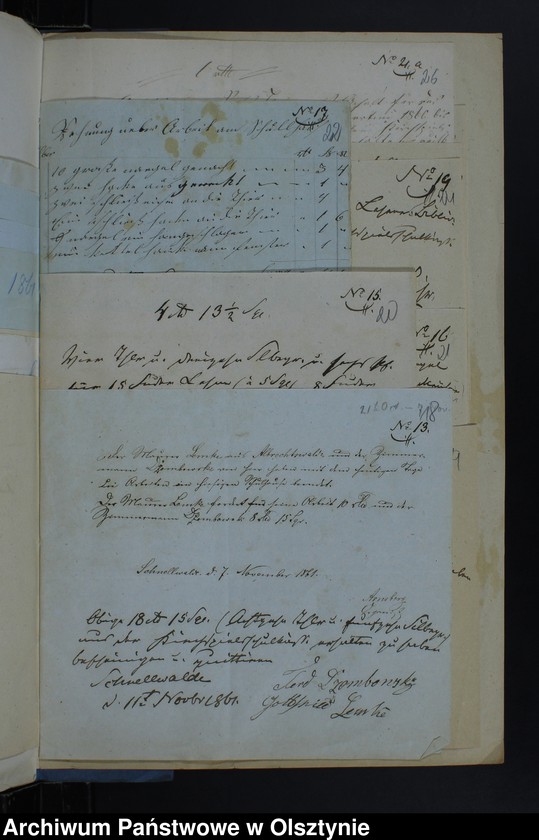 image.from.unit.number "Einnahme Beläge und Ausgabe Beläge der Kirchspiels Schulkasse zu Schnellwalde"