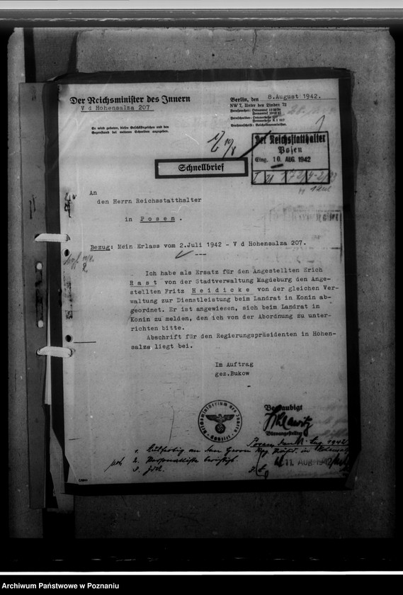 Obraz 5 z jednostki "Rast, Erich; Heidicke, Fritz - urzędnicy"