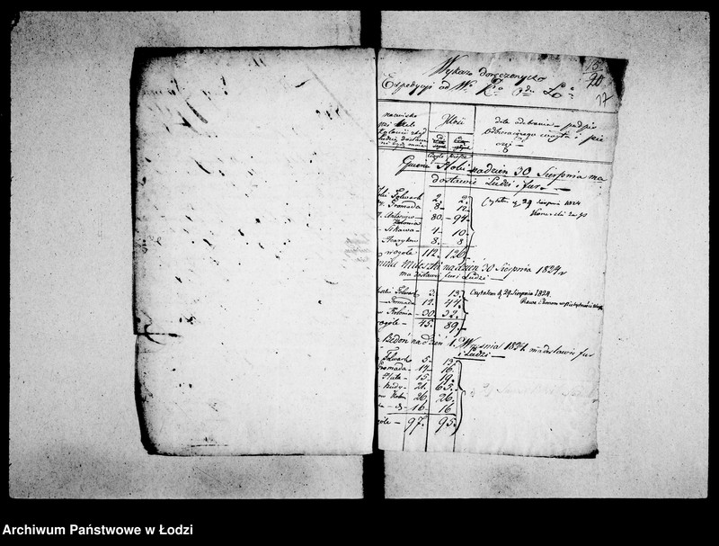 Obraz 19 z jednostki "Akta tyczące się rozsyłania expedycji rządowych"