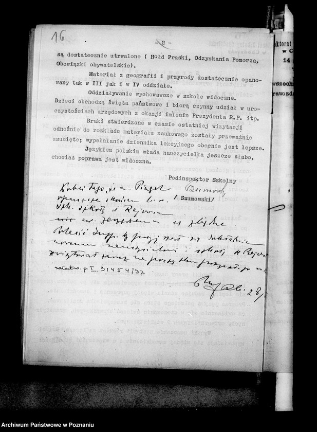 Obraz 19 z jednostki "Prywatna Szkoła Powszechna z niemieckim językiem nauczania Rejowiec powiat Wągrowiec"