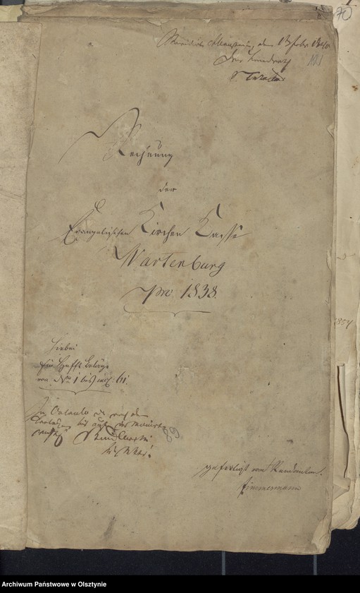 image.from.unit.number "Rechnung über die Einnahme und Ausgabe der evangelkischen Kirchenkasse zu Wartenburg"