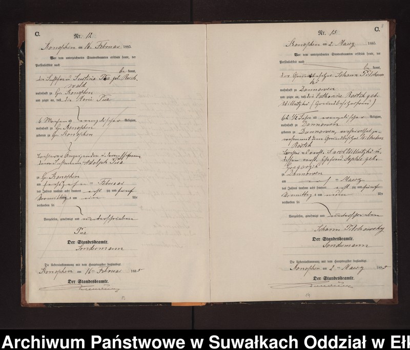 image.from.unit.number "Sterbe-Neben-Register des Preussischen Standes-Amtes Gr. Konopken Kreis Loetzen"