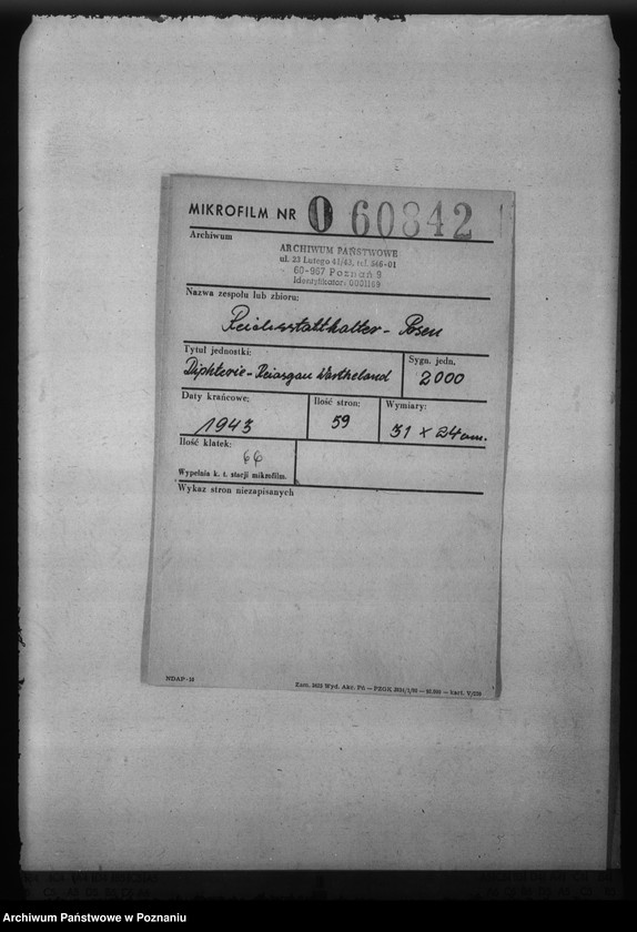 Obraz 2 z jednostki "Diphterie - Reichsgau wartheland"