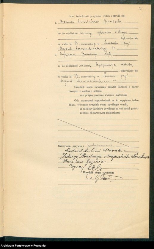 Obraz 15 z jednostki "Księga miejscowa małżeństw tom IV [Rejestr główny małżeństw]"