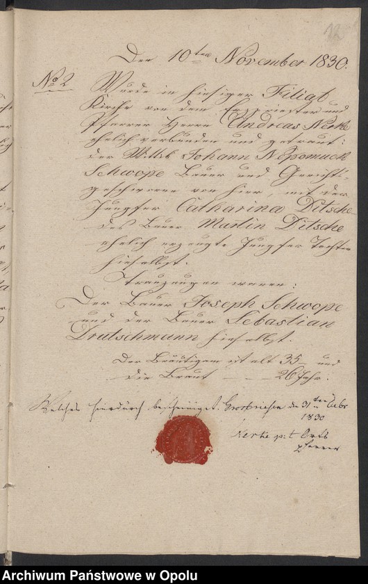 image.from.unit.number "Duplikate der Kirchen-Matrikel von Grosz-Briesen [Gross Briesen]1830-1858 [kościół filialny w Brzezinach parafii rzymskokatolickiej w Skoroszycach (Friedewalde)]"
