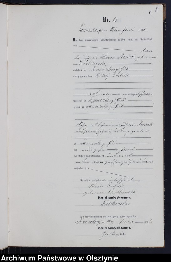 image.from.unit.number "Sterbe-Neben-Register Nr 1 - 28"