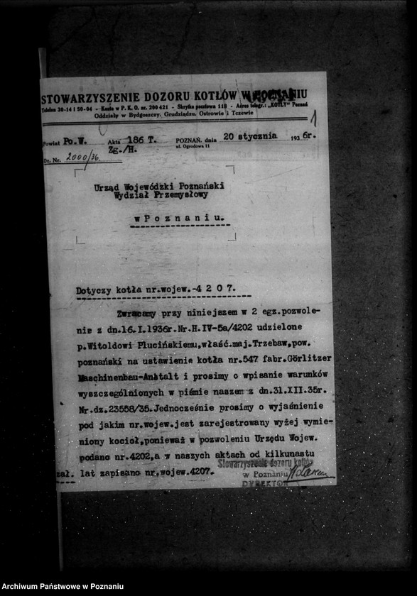 Obraz 5 z jednostki "Majątek Trzebaw powiat poznański W. Pluciński nr woj. 4207"