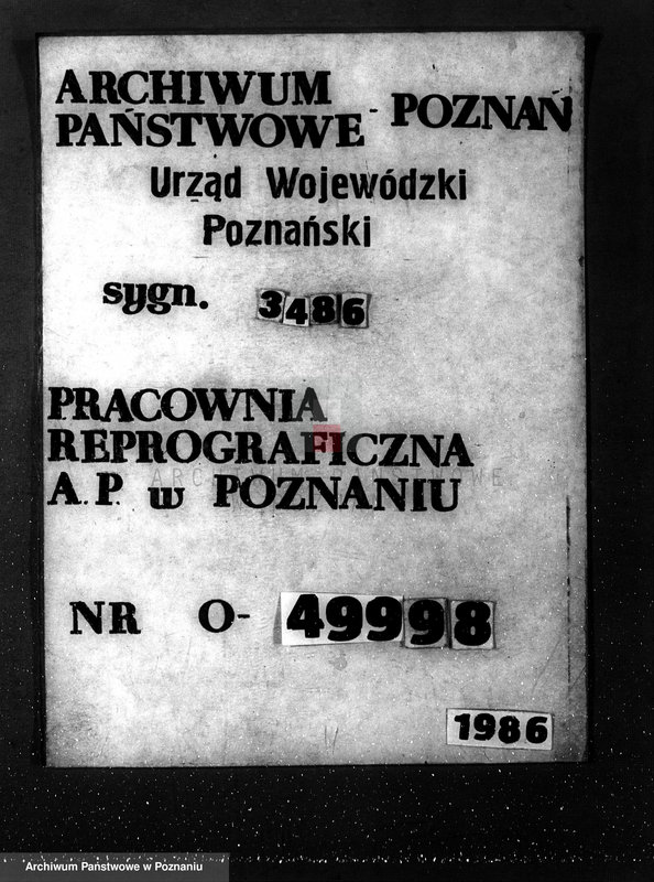 Obraz 1 z jednostki "/Nadzór nad gospodarką w lasach majątku/ Jarogniewice powiat kościański 1936-1946"