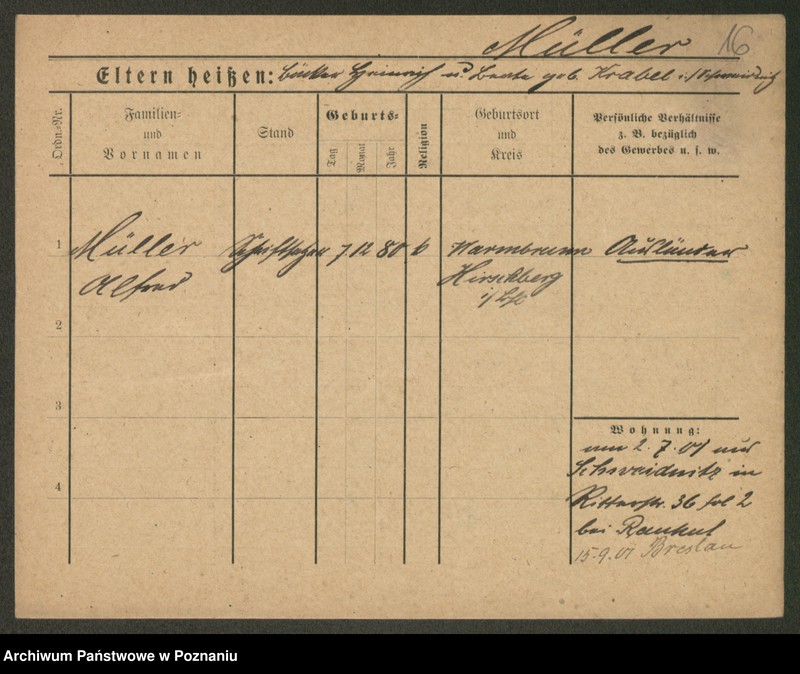 Obraz 18 z jednostki "Müller (samotni mężczyźni)"