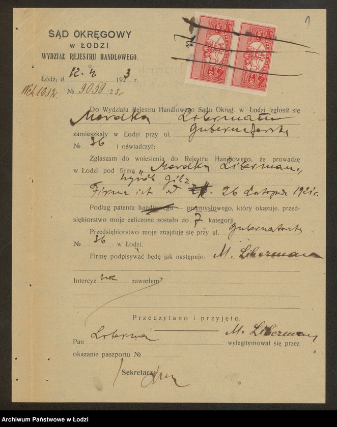 Obraz 3 z jednostki "Mordka Liberman- wyrób gilz"