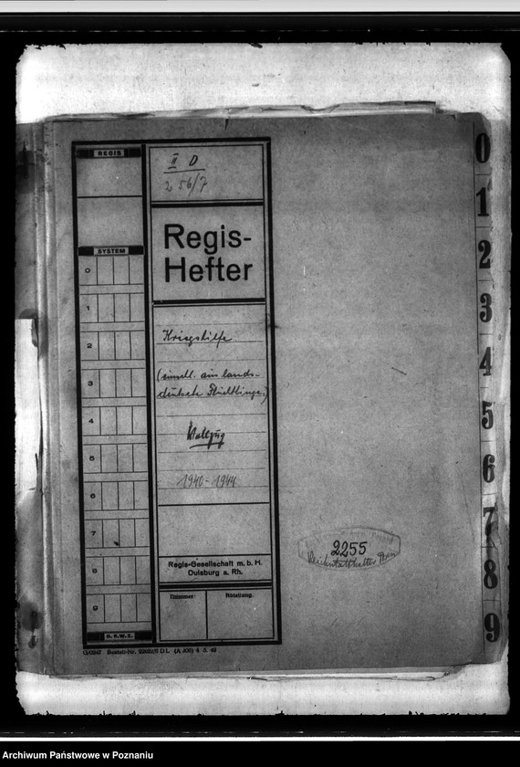 Obraz 4 z jednostki "Kriegshilfe - einschliesslich auslandsdeutsche Flüchtlinge - Vollzug."