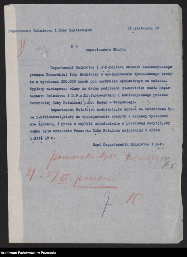 Obraz 5 z jednostki "[Pomorska Izba Rolnicza] - głównie sprawy budżetowe"