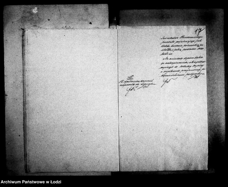 Obraz 17 z jednostki "Akta tyczące się pożyczki Jakuba Kamińskiego"