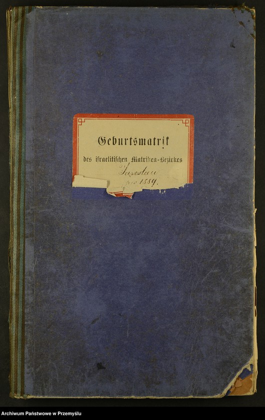 image.from.unit.number "Geburtsmatrik des israelitischen Matriken-Bezirkes Jaroslau pro 1889"
