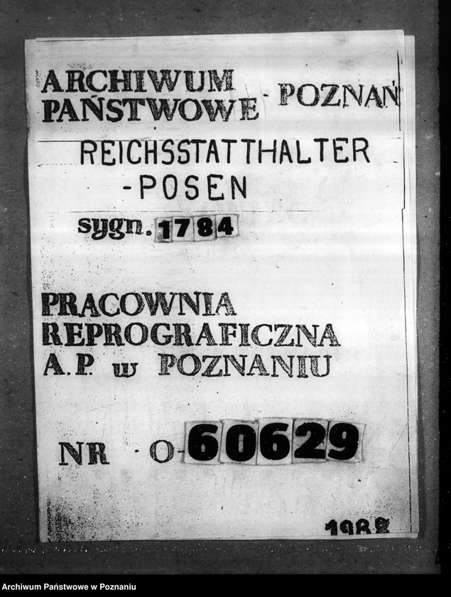 Obraz 1 z jednostki "Zweckverband "Gaubahnen Wartheland" Band I"