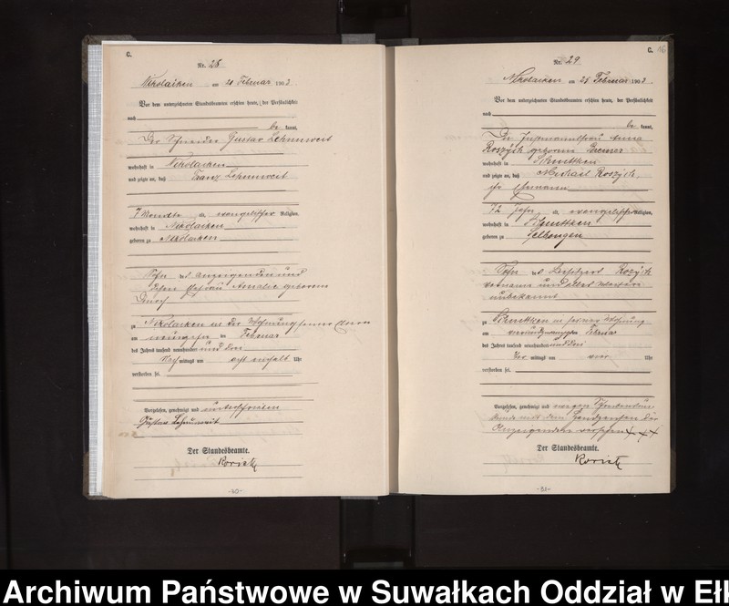 image.from.unit.number "Sterbe-Haupt-Register des Königlichen Preussischen Standes-Amtes Nikolaiken Kreis Sensburg"