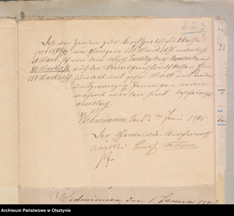 image.from.unit.number "Einnahme und Ausgabe Beläge der Kirchspiels Schulkasse zu Widminnen"