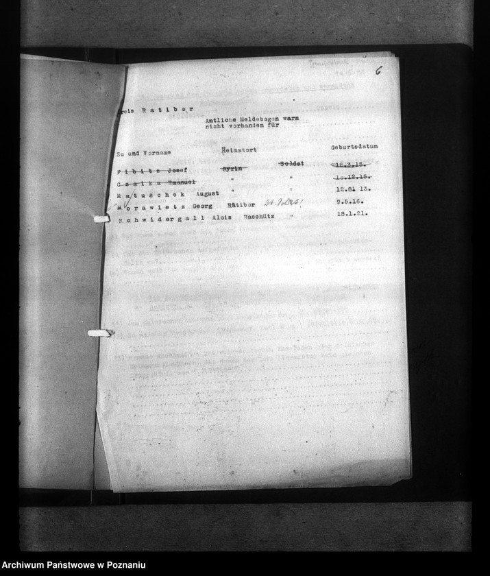 Obraz 10 z jednostki "Amtliche Meldungen Kreis Ratibor O/ S (Raciborz)"