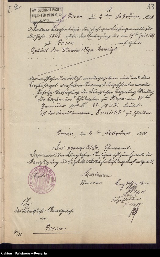 Obraz 10 z jednostki "[Akta urodzeń i chrztów, ślubów, zgonów]"