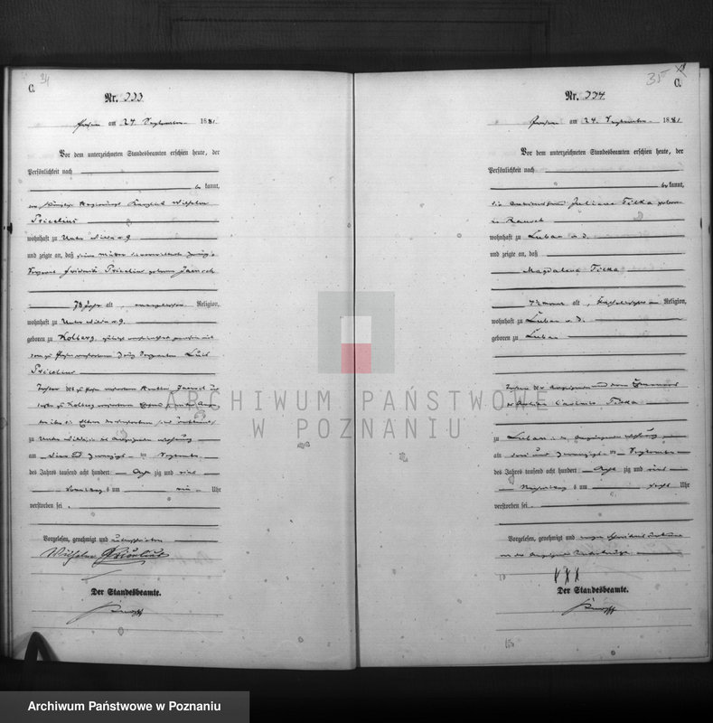 Obraz 19 z jednostki "Księga zgonów t. II"