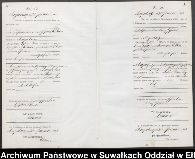 image.from.unit.number "Geburts-Neben-Register des Preussischen Standes-Amtes Angerburg Kreis Angerburg"