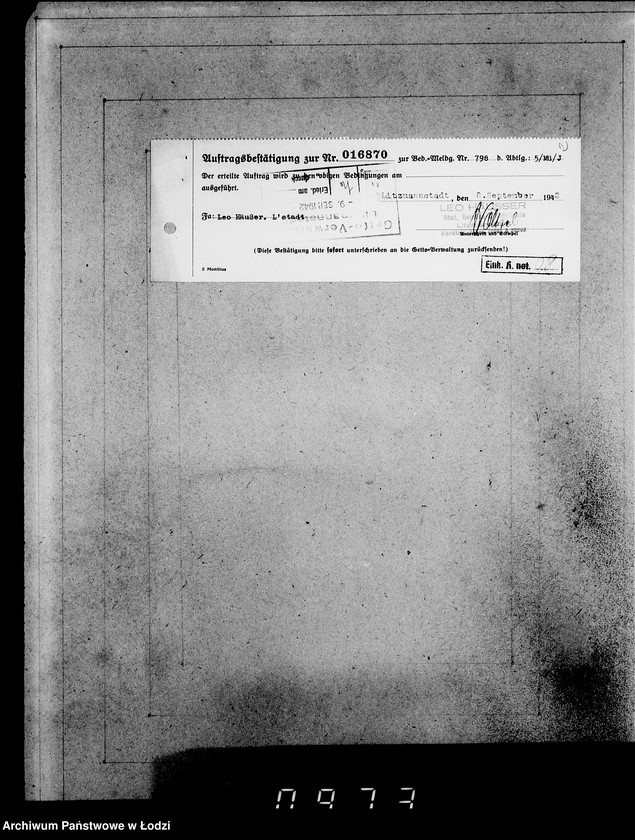 image.from.unit.number "Lebensmitteleinkauf. Aufträge, [Lieferscheinen und Rechnungen] 16841-16870 [Dostawa artykułów pierwszej potrzeby do Getta]"