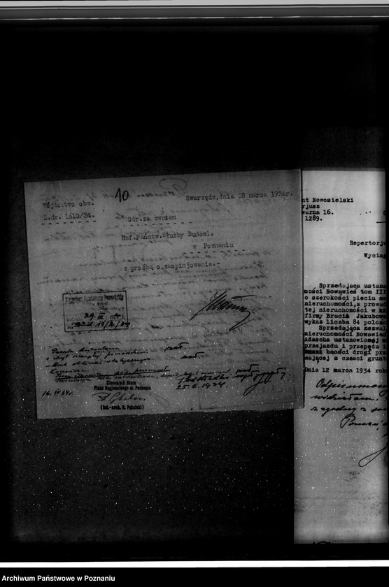 Obraz 15 z jednostki "Zatwierdzenie zakładu przemysłowego /wytwórni kafli/ w. Adascha w Antoninku powiat poznański"