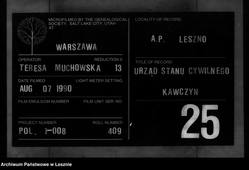 Obraz 1 z jednostki "[Księga zgonów]"