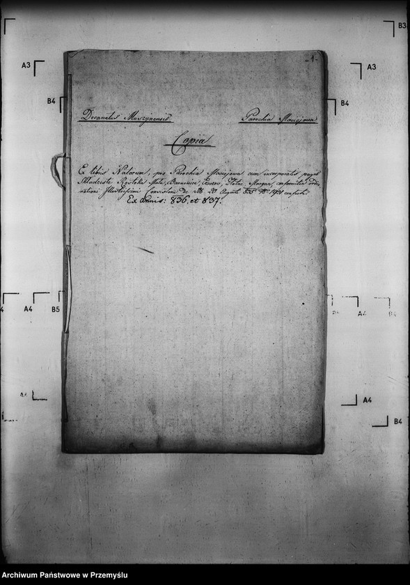 image.from.unit.number "[Kopie ksiąg metrykalnych parafii Maciejowa z filiami Barnowiec, Czaczów, Margoń, Składziste, Roztoka Mała, Rybień, Złotne (dekanat Muszyna)]"