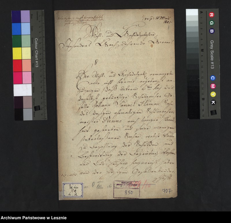 Obraz 3 z jednostki "[Requisition des Magistrats zu Goldberg betr. Nachlassenschaft des Schuhmachergesellen Hemme und betr. 21 entsprungenen Tuchmachergesellen]"